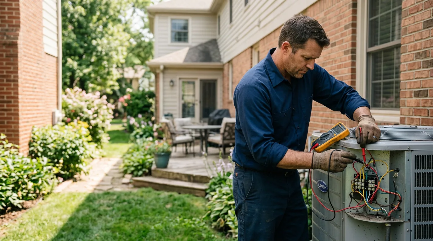 HVAC technician working near Thorndale, PA